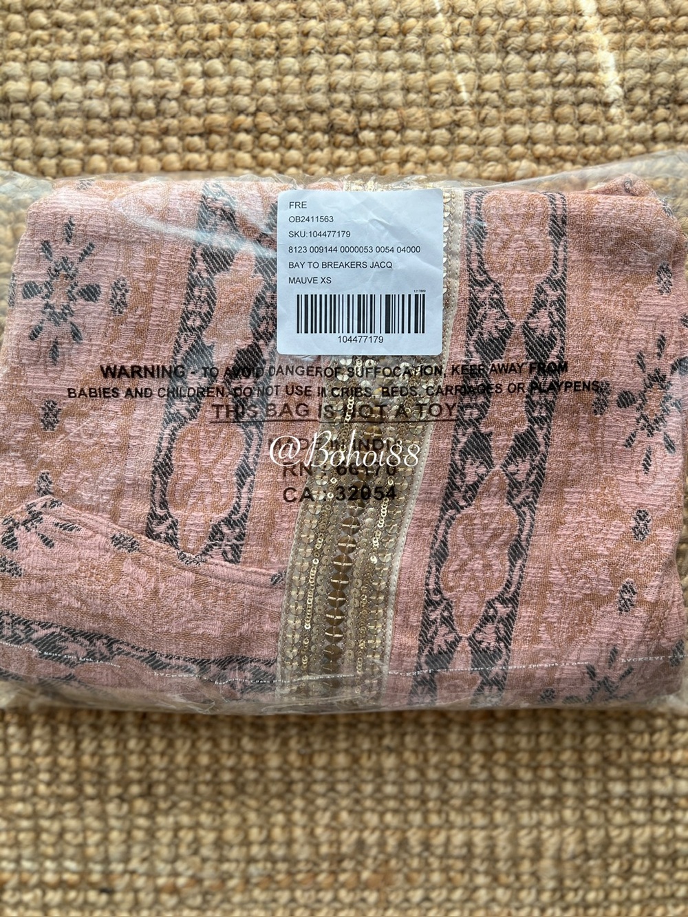 NWT Free People Bay To Breakers Jacquard Harem Pants - Picture 6 of 9